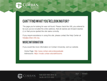 Tablet Screenshot of corban-info.org